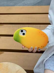 New Cute Creative 3D Mango Design Full Protection Anti-Drop Phone Case Compatible With Apple 11/12/13/14/15 PRO/PRO MAX - Yellow - View 6