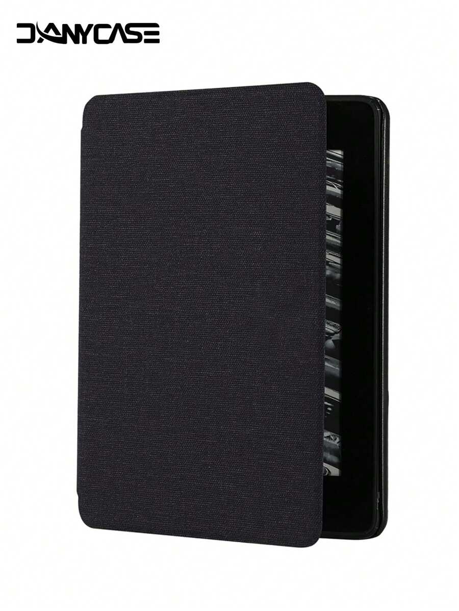 DANYCASE Bao da cho Kindle Paperwhite thế hệ thứ 10, bao da thông minh từ tính bằng vải J9G29R PQ94WIF DP75SDI C2V2L3 M2L3E 2018-2022K - màu đen - Xem 1