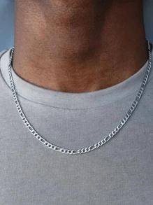 1入組50公分經典不褪色男士鍊條，不鏽鋼項鏈，日常裝飾必備 - Curb Necklace - 查看 4