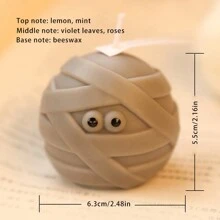 1 件节日礼物绷带形状香薰蜡烛装饰，适合各种节日 - 彩色 - 查看 4