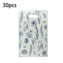 30pcs Flower, Butterfly And Insect Themed Gift Bags, PE Waterproof Storage Bags, Party Favor Bags For Birthday Celebrations And Gatherings - 30pcs - View 6