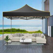 1 PC padiglione pieghevole padiglione 3x3 impermeabile stabile resistente all'inverno padiglione da giardino, padiglione pop-up con 4 pareti laterali, tenda da festa 3x3 per giardino, festa, protezione UV 50+ 3 livelli regolabili in altezza