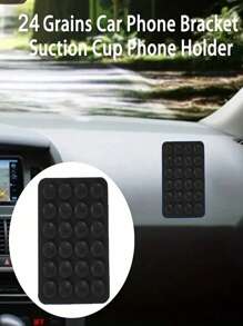 1 件/2 件全新硅胶吸盘方形单面手机吸盘支架粘性手机壳支架硅胶手机配件兼容 iPhone 和 Android 免提玩具镜子淋浴手机支架振动视频和自拍通用充电器皮套吸盘硅胶吸盘手机壳卡夹钱包名片夹信用卡夹女士女士男士 - 彩色 - 查看 4