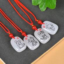 1 Vòng cổ ngọc bích tự nhiên 12 cung hoàng đạo, Nhiều màu sắc và kiểu dáng để lựa chọn, Vòng cổ dễ bảo vệ, Thích hợp cho phụ nữ, Mặt dây chuyền vòng cổ đá quý tự nhiên chất lượng cao, Phụ nữ, Nam giới, Trang sức thạch anh pha lê Reiki được làm thủ công thực sự, Tặng cô ấy một món quà ngày lễ. - C - Xem 4