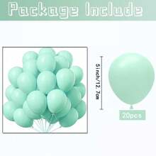 10/50/100PCS Mint Green Balloons Different Sizes 18" 12" 10" 5" Pastel Light Green Balloons For Birthday Shower Gender Reveal Wedding Decorations, Christmas