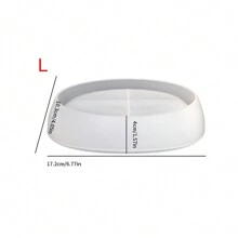 Silicone Mold For DIY Concrete Candle Boat, Oval Cement Planter Pot, Trinket Tray & Candle Cup, Epoxy Resin Molding - White Silicone Mold - View 9