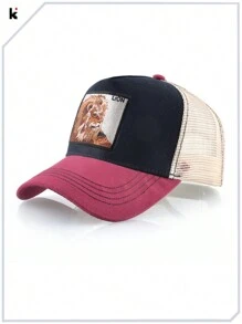 KKISSBAOBEI قبعة بيسبول مخصصة لجميع المواسم مع شارة مطرزة لصورة أسد غير محددة الجنس، للإرتداء اليومي العادي والرياضياترمضان