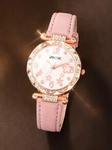 3件套新款儿童时尚水钻表盘手表，毕业礼物 - 彩色 - 查看 2