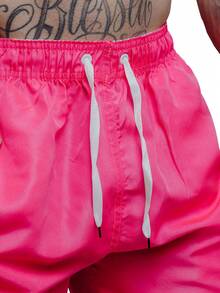 Men T-Shirt Co-Ords - Hot Pink - View 3