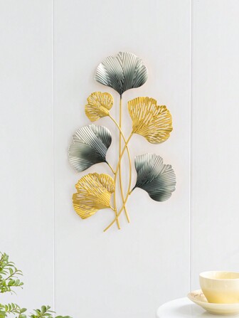 1 件银杏叶壁挂，客厅背景，入口金属墙饰，适用于庆祝活动，圣诞派对，场景装饰，节日装饰，家居装饰，派对礼物，房间装饰，窗户装饰，卧室装饰，家居装饰，有趣的圣诞派对装饰，圣诞快乐，新年快乐，圣诞礼物，圣诞饰品