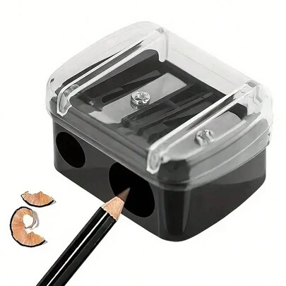 1pc Dual Hole Pencil Sharpener For Eyeliner, Eyebrow Pencil And Cosmetic Pencils, Mini Portable Multifunctional Pencil Sharpener,Makeup,Cheap,Room Decor,Vanity,Travel,Bedroom,Makeup Accessories,Cheap,Stocking Stuffers,Makeup,Makeup Tools,Cheap Stuff,Gifts,Gifts For Women,Christmas Gifts,Giveaways,Travel,Cheap Stuff,Travel Essential