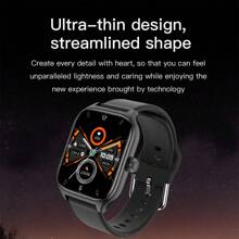 1 pulseira de relógio inteligente feminina, tela sensível ao toque TFT de 2,05", temperatura corporal, previsão do tempo, Bluetooth, rastreador de atividades, lembrete de chamadas/mensagens, compatível com sistemas Android e iOS, adequado para presentes