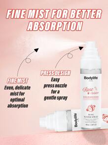 100ml Organic Rose Water Toner Spray - Hydrating, Anti-Aging & Pore Minimizing Facial Mist - Refresh & Soothe With Natural Rose Water - Perfect For Summer Cooling, All Skin Types Including Sensitive Skin