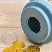 1pc Creative Gas Tank Shaped Money Box, Gas Cylinder Ornament Decoration Fine Small Gift, Innovative Home Gas Bottle Savings Can - Baby Blue - View 5