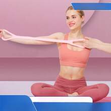 Eight-Character Chest Expander Yoga Resistance Band Breasts Lifting Elastic Puller - Multicolor - View 2