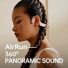Sanag A30S Pro 耳掛式空氣傳導無線 BT5.3 耳機，開放式耳朵設計，360度全景聲頻耳機，IPX7防水，可降噪運動耳機 - 粉色 - 查看 4