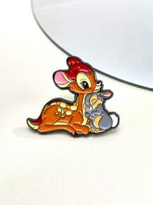 Cartoon Movie Bambi Thumper Enamel Pins, Cute Deer And Rabbit Brooch Metal Lapel Badges Movie Fans Collection, Backpack Bag Hat Accessories, Gifts For Fans - XZ009 - View 9