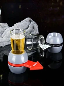 1pc Shot Roulette Wheel Drinking Game Toy Russian Roulette Friends Gathering Bar Atmosphere Prop,Adult Party Games Suitable For Halloween/Christmas/Thanksgiving - Multicolor - View 2