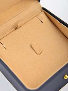 1pc Chinese Style Fashionable Minimalistic Dark Blue Special Paper Jewelry Necklace Storage Box - Royal Blue - View 8