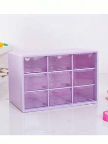 Desktop Storage & Display Box - Fioletowy - Zobacz 4