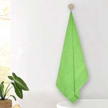 Toalla de baño completa colores varios tamaño 150x80cm peso 600g suave y absorbente ideal para hogar hotel spa playa adultos y niños secado rápido textil premium uso diario - Verde - Ver 1