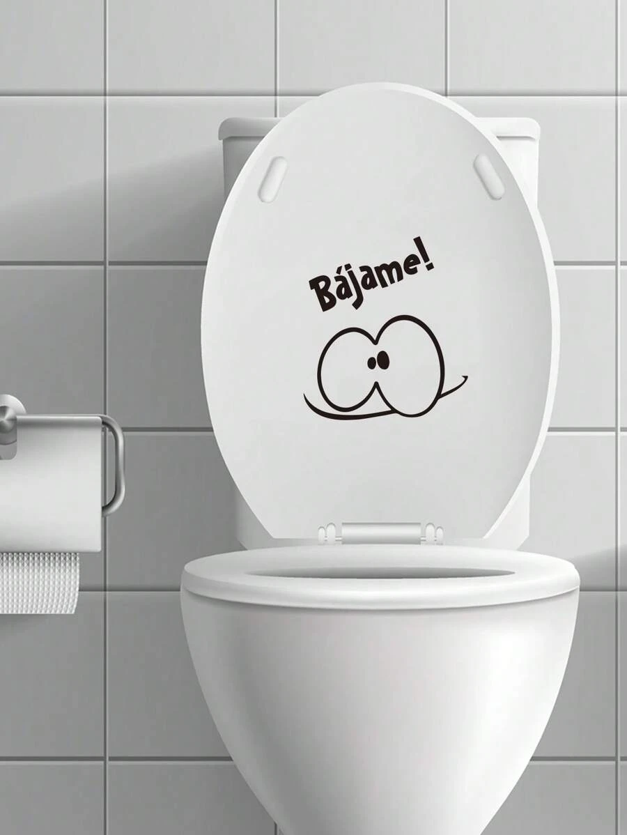 1 pieza, Pegatinas decorativas Bajam! Para inodoros