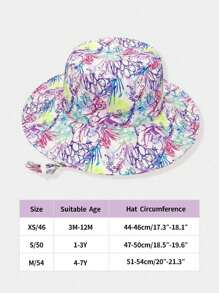 2pcs Kids Solid Color & Butterfly Print Adjustable Sun Protection Breathable Casual Bucket Hats For Outdoor Travel And Daily Wear - Multicolor - View 4