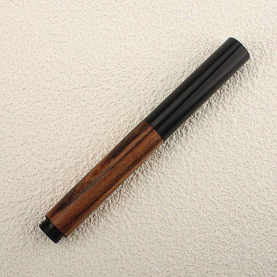 小型木質鋼筆，可愛口袋筆，適用於學生書法，粗細為0.5MM F筆尖，書寫時使用墨水筆，辦公室學校用品 - 咖啡棕 - 查看 1