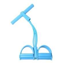 Foot Pedal Puller Sit-Up Aid Thin Belly Fitness Yoga Home Four-Tube Foot Pedal Pull Rope