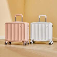 Grazioso bagaglio da viaggio aereo in stile fresco da 18 pollici, valigia a tracolla con password per uomini e donne, bagaglio a mano senza bisogno di bagagli in stiva, viaggio scolastico viaggio di nozze vacanza studio all'estero accessori da viaggio scelta ideale per regali, durevole per ragazzi, ragazze, studenti, coppie.