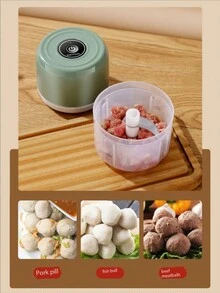 Mini Electric Garlic Masher & Presser, Wireless, Garlic Paste Making Machine, Garlic Peeler And Meat Grinder, Kitchen Cooking Tool For Home Use,Kitchen,Kitchen Items,Food,Cooking,Camping,Vacation,Beach,Room Decor,Organizer,Party,Travel. - Electric Garlic Masher - View 4