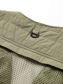 Áo Vest Tiện Ích Chụp Ảnh Nhẹ Ngoài Trời Cho Nam, Áo Vest Lưới Câu Cá Thông Thường Mùa Hè Có Nhiều Túi - Màu Khaki - Xem 3