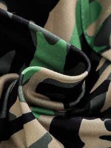 2入組年輕男孩潮流印花短褲套裝，適合休閒穿著 - 黑色 - 查看 8