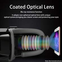 圣诞装饰 Byson 虚拟现实 VR 耳机 3D 眼镜耳机头盔 VR 护目镜适用于电视、电影和视频游戏兼容 IOS、Android 并支持 4.7-7 英寸 - 彩色 - 查看 10