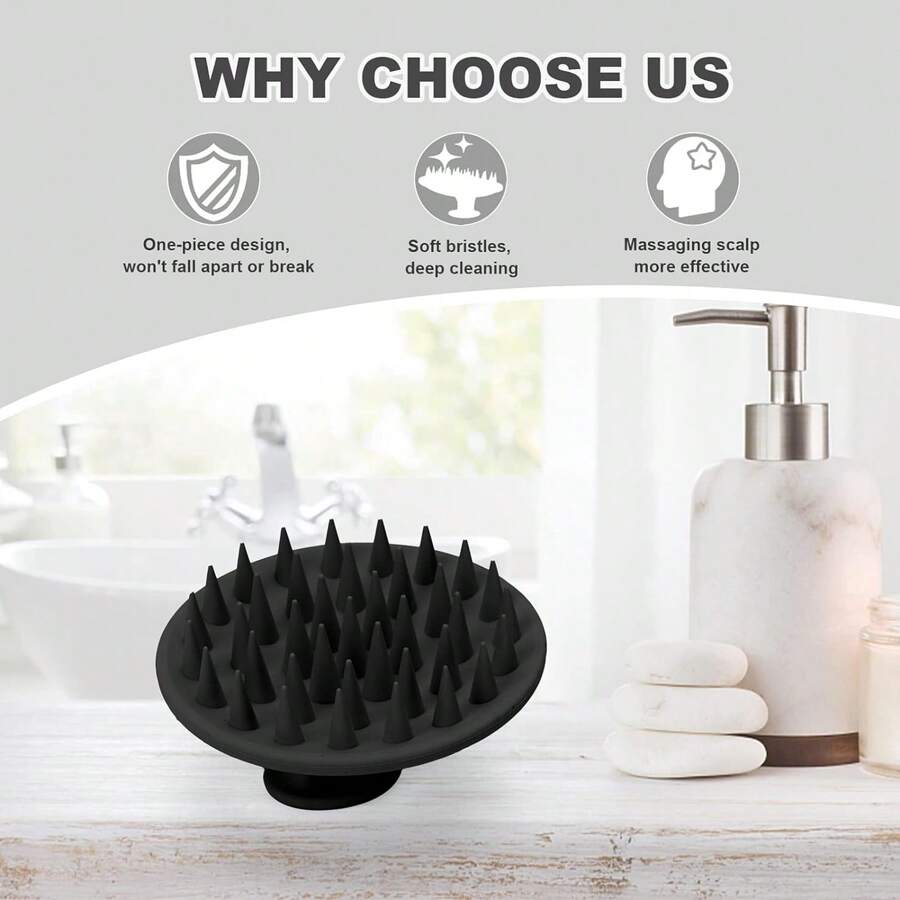 Silicone Scalp Massager Shampoo Brush, Scalp Brush For Hair Growth