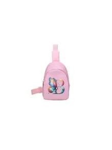 1PC Bé Trai Và Bé Gái Nylon Dây Kéo Đóng Kín Monogram Túi Đeo Trước Ngực Nhỏ Thời Trang, Tất Cả Trong Một Túi Thông Thường Thích Hợp Để Sử Dụng Hàng Ngày - Hồng - Xem 12