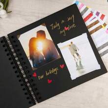 10x10 Inch DIY Scrapbook Album, 80 Pages Blank Memory Book For Wedding And Anniversary Family, White Gifts Birthday Graduation