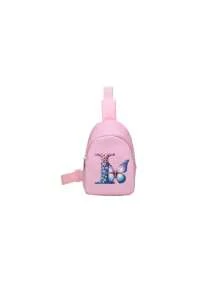 1PC Bé Trai Và Bé Gái Nylon Dây Kéo Đóng Kín Monogram Túi Đeo Trước Ngực Nhỏ Thời Trang, Tất Cả Trong Một Túi Thông Thường Thích Hợp Để Sử Dụng Hàng Ngày - Hồng - Xem 32