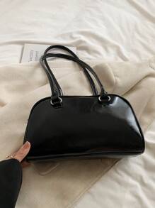 Korean Niche Design Sense Shoulder Bag, Boston Bowling Tote, Large Capacity With Multiple Pockets, No Pendant Included