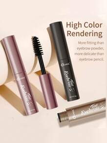 O'CHEAL 防水染色眉膏，半永久持久黑棕眉毛刺青染色，防汗薄膜，撕拉式眉膏 - 01#淺棕色 - 查看 3