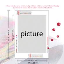 Bức tranh kim cương bí ẩn tùy chỉnh hình ảnh DIY, Nghệ thuật cá nhân hóa 5D tròn khoan đầy đủ, bất kỳ hình ảnh nào cũng có thể được tùy chỉnh làm quà tặng kỷ niệm, trang trí tường nhà - trắng - Xem 2