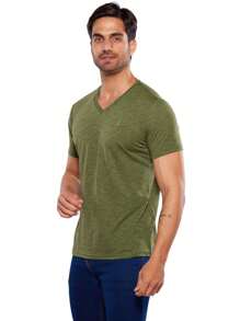Men T-Shirts - Army Green - View 2