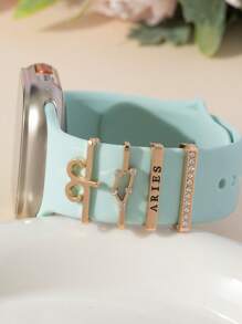 Bộ 4 dây đeo Apple Watch Vòng trang trí 12 mẫu chòm sao Linh vật may mắn Tương thích với dây đeo đồng hồ Apple/Samsung/Huawei dành cho nam và nữ - Một cỡ - Xem 4