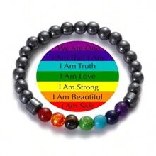 1pc 7 Chakra Reiki Healing Bracelet Yoga Balance Energy Beads Bracelets - Multicolor 1 - View 7