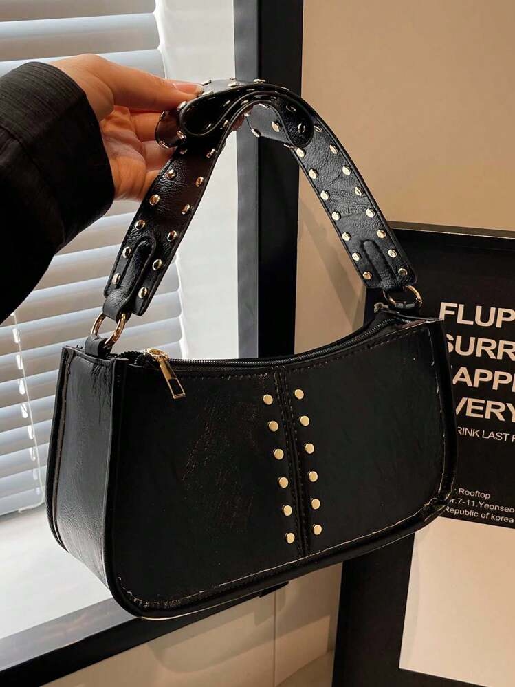 Túi xách thời trang mới hợp thời trang thanh lịch tối giản dành cho trường học, đi lại, giản dị, du lịch và vui chơi - màu đen - Xem 2