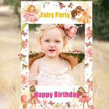 ROARING GOOD TIME RGT Nấm Biểu Ngữ Sinh Nhật Trang Trí Tiệc Nấm Cổ Tích Cụ Hóa Trang Chụp Hình Khung - Hồng - Xem 2