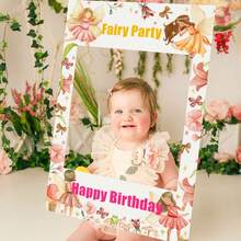 ROARING GOOD TIME RGT Nấm Biểu Ngữ Sinh Nhật Trang Trí Tiệc Nấm Cổ Tích Cụ Hóa Trang Chụp Hình Khung - Hồng - Xem 6