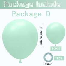 10/50/100PCS Mint Green Balloons Different Sizes 18" 12" 10" 5" Pastel Light Green Balloons For Birthday Shower Gender Reveal Wedding Decorations, Christmas