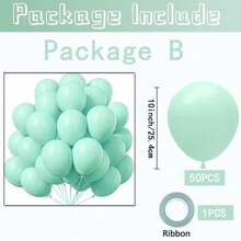10/50/100PCS Mint Green Balloons Different Sizes 18" 12" 10" 5" Pastel Light Green Balloons For Birthday Shower Gender Reveal Wedding Decorations, Christmas