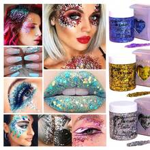 Fit Colors 6色高容量閃粉凝膠組合，100ml，適用於萬聖節/聖誕節/夜店/舞臺表演，偏光閃爍眼影 - 06# - 查看 4
